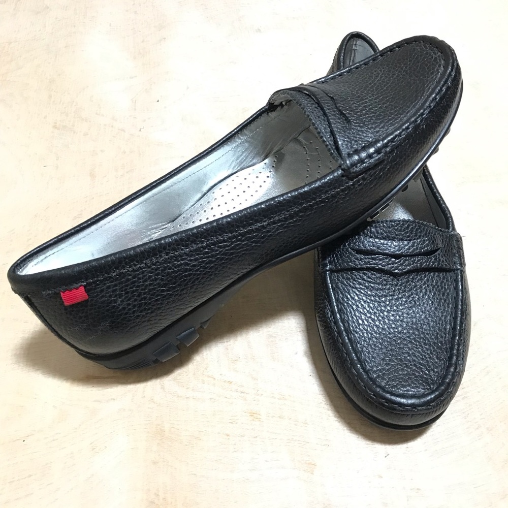 Marc Joseph Women’s Shoes Leather Black Loafers Size 11 - Picture 4 of 10